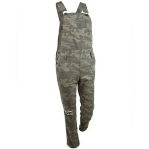 Vanilla Star Women's Ripped Camouflage Overalls w27/5